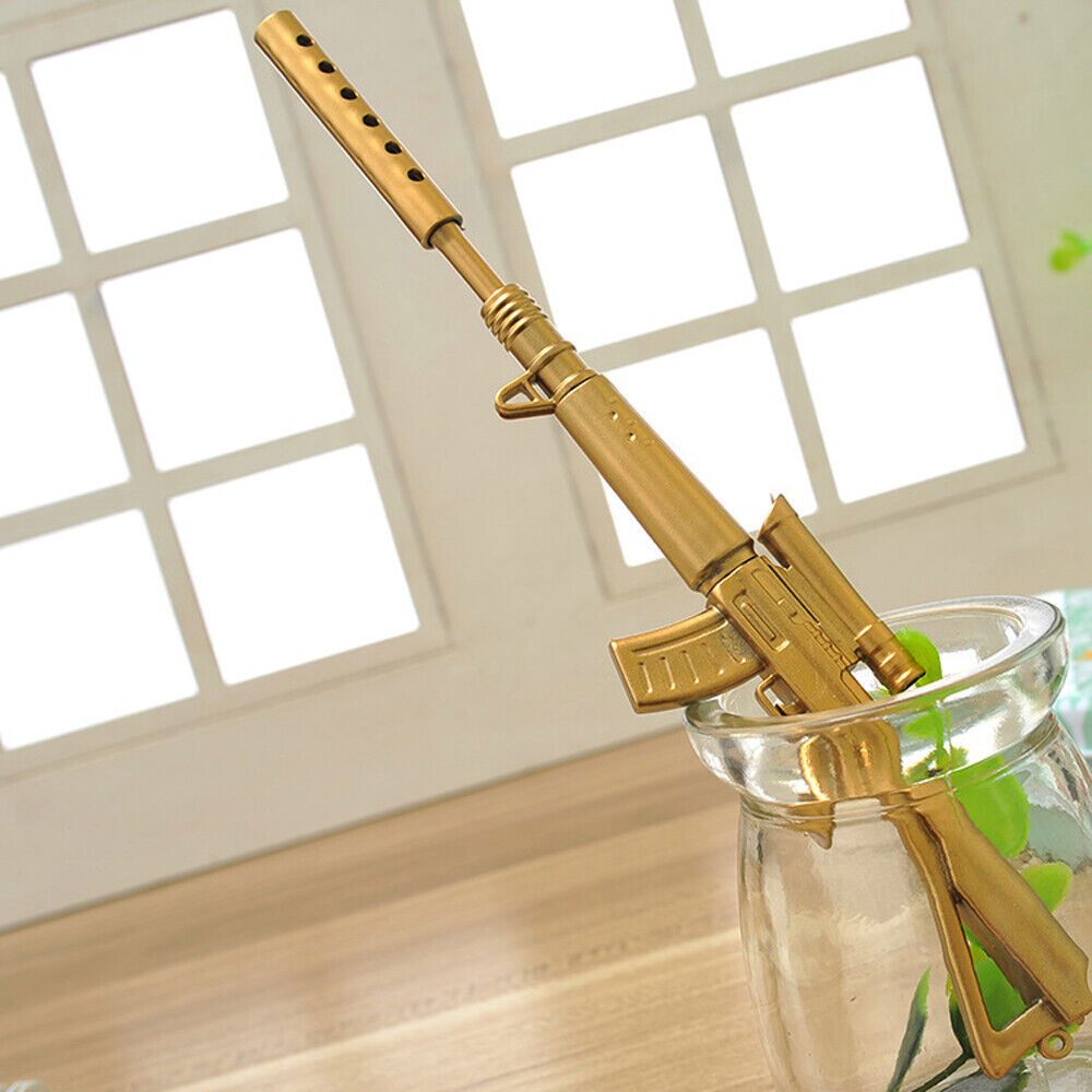 1x Creative Pen Black Ink Writing Pens Rifle Gun Shape Gel Pen Stationery Office