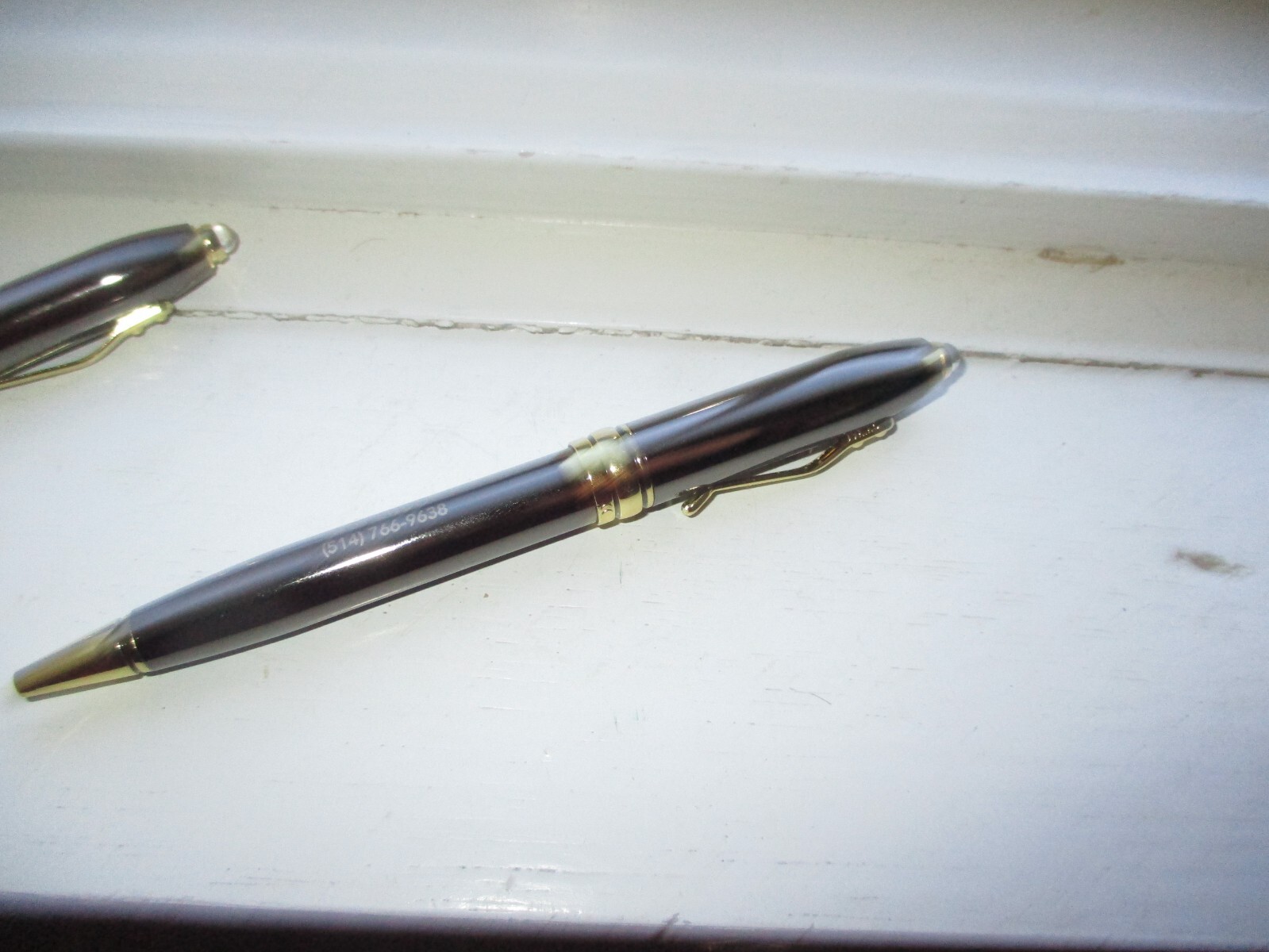 2 Adler Metal Pens Lot with End Light (D-45 Refill) AGY ENDO Agriculture Company