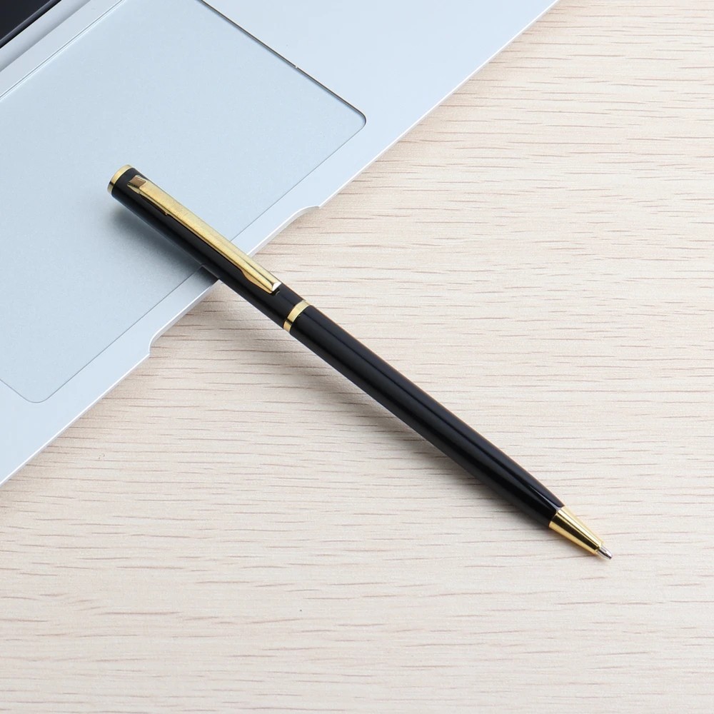 Stainless Steel Ballpoint Pen Ball Point Writing Pen Student Stationery Retro