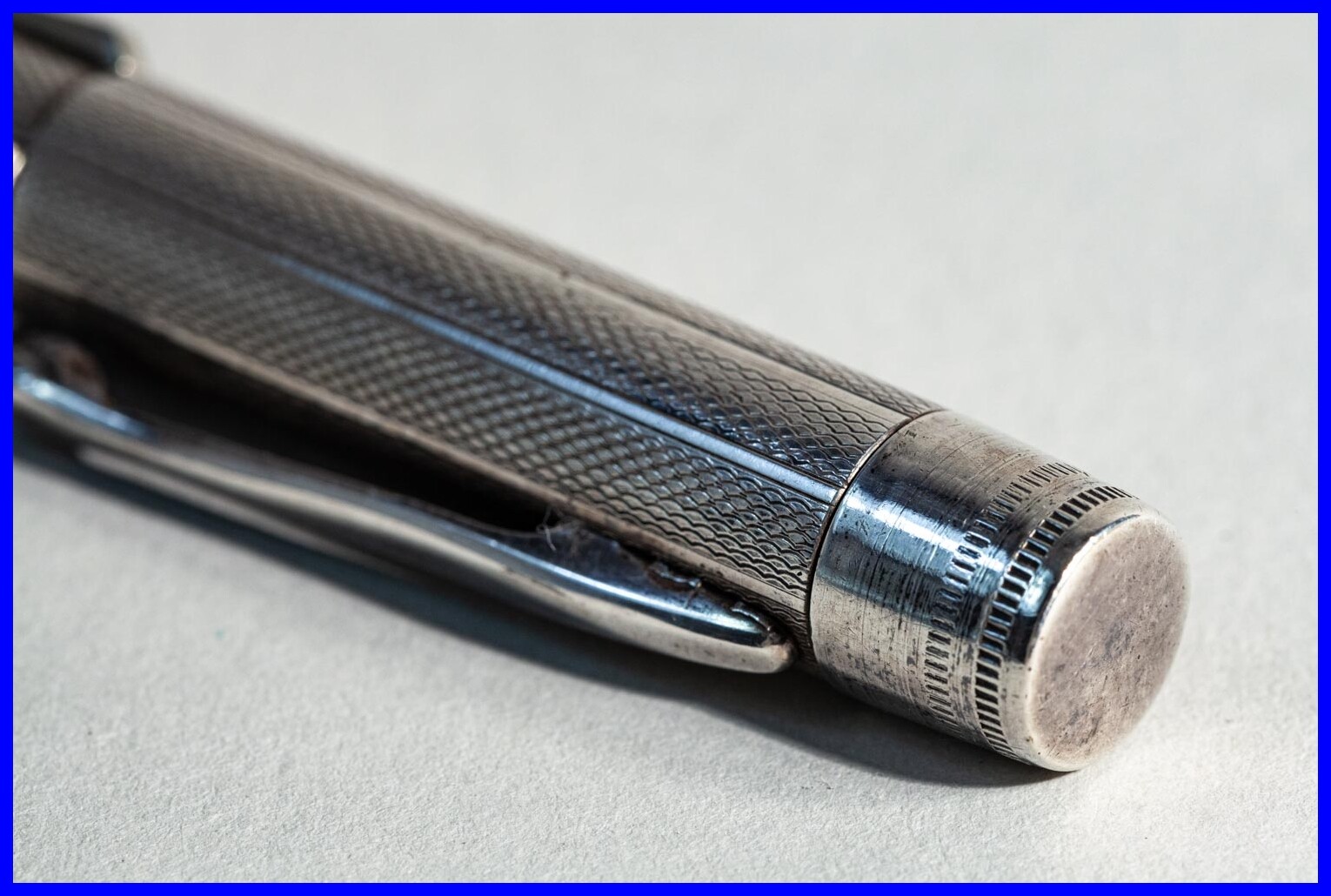 FEND Silver Plated 4 color Ballpoint pusher pen / 1960s GERMAN DESIGN Classic