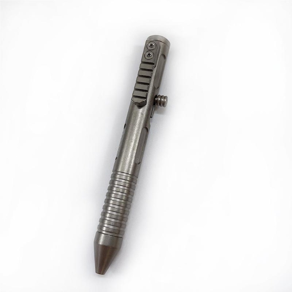 Titanium Alloy Mini Ballpoint Pen Bolt Action EDC Pocket Signature Pen Outdoor