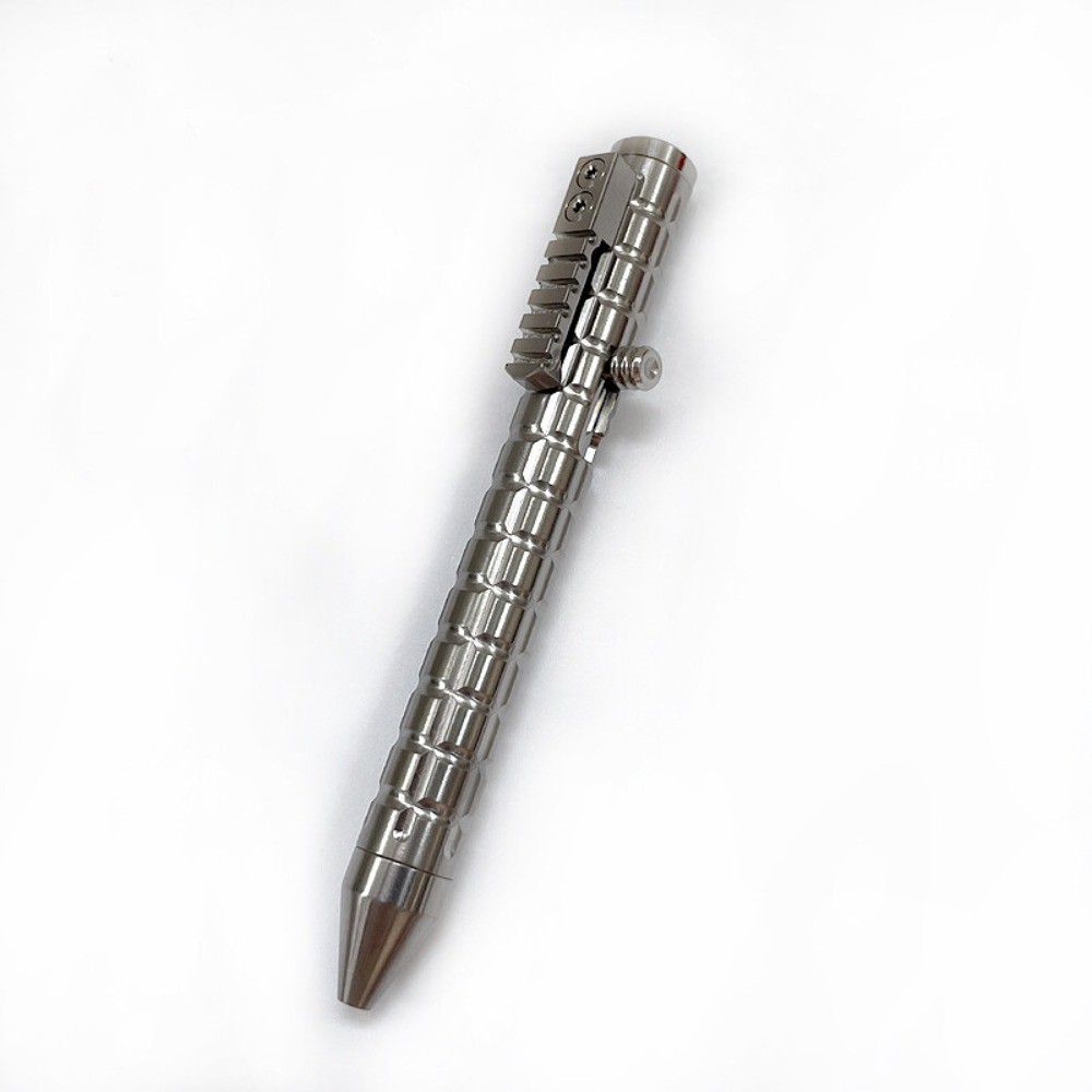 Titanium Alloy Mini Ballpoint Pen Bolt Action EDC Pocket Signature Pen Outdoor