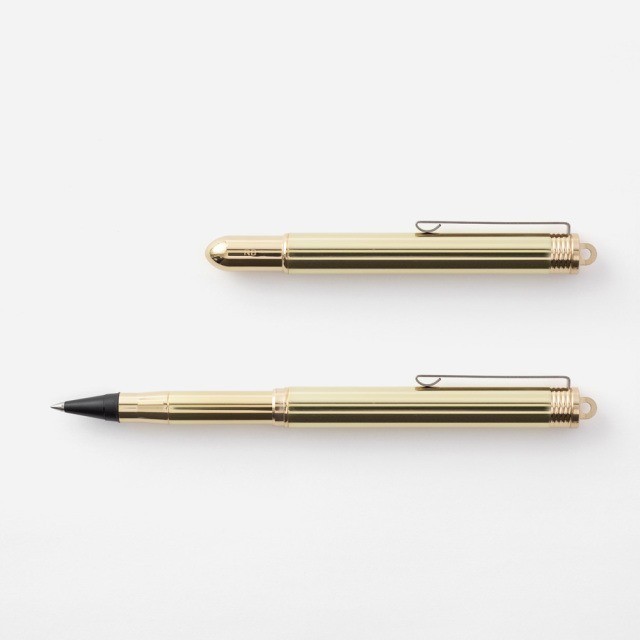 TRAVELER’S COMPANY TRC Brass Rollerball Pen Solid Brass TRAVELER’S Notebook