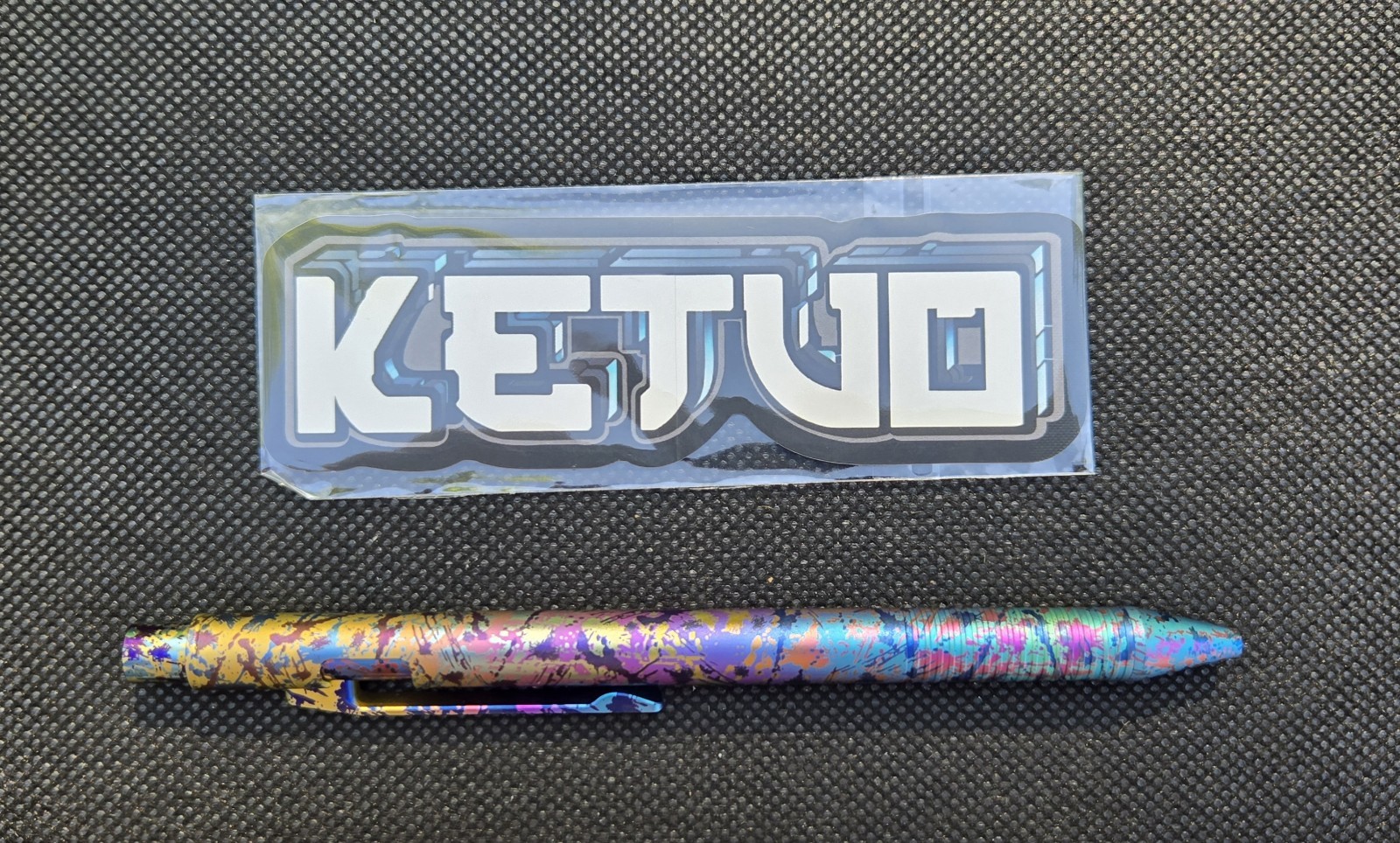 Ketuo Halo 2 Bolt Action Pen 80’s Grunge Titanium New In Box W/Xtra Cartridge