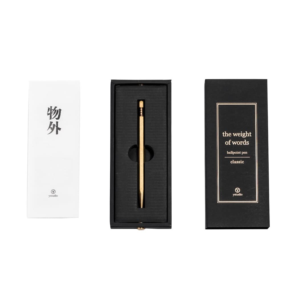 YStudio Brass Ballpoint Pen Fine Writing Instrument