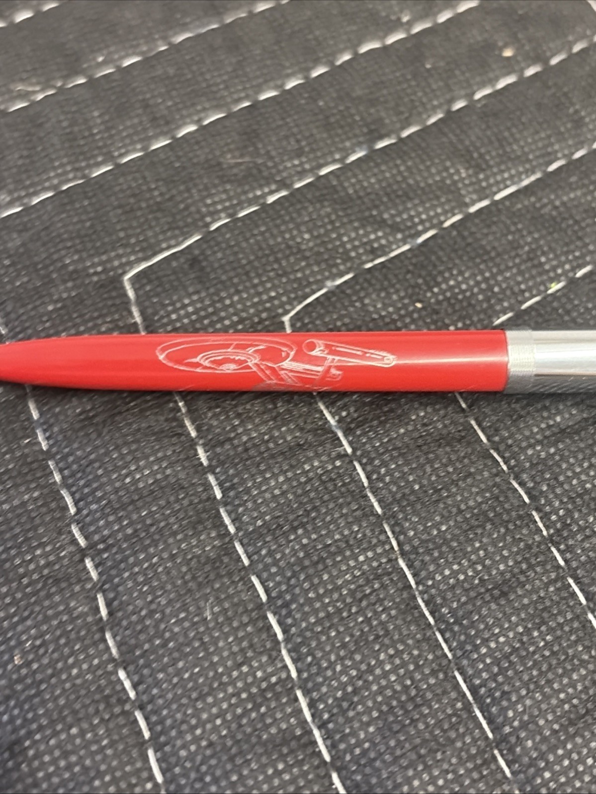 Star Trek Fisher Space Pen Ball Point Black Ink 1992 Red NASA – Writes Fine!