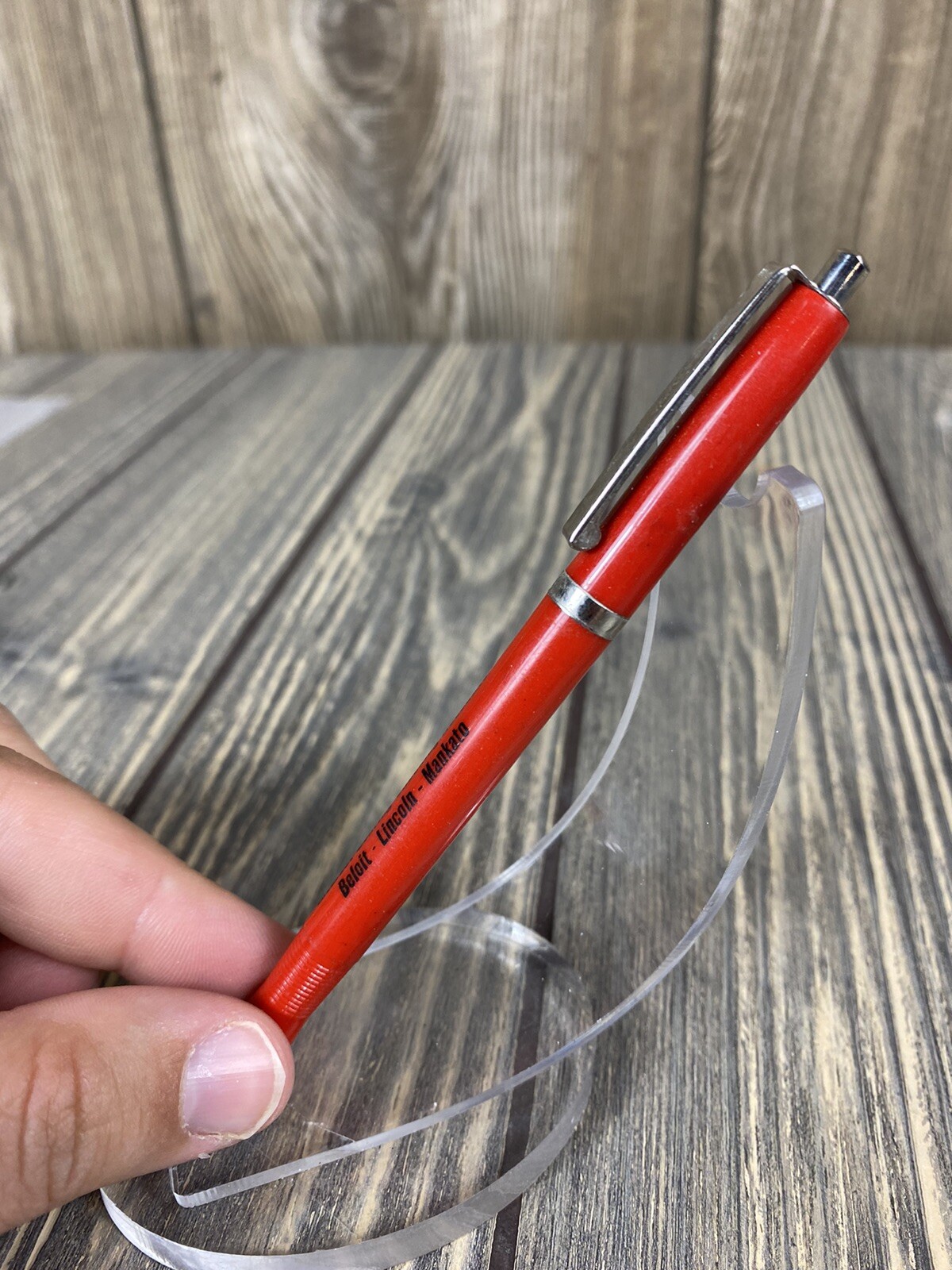 Vintage Farmway Credit Union Beloit Lincoln Mankato Pen Advertisement
