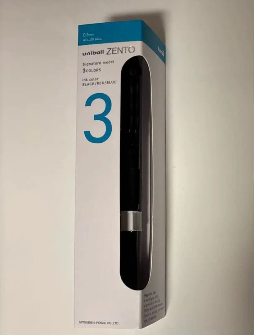 uniball ZENTO Signature Model 3-Color Ballpoint Pen 0.5mm M-Black Black/Red/Blue