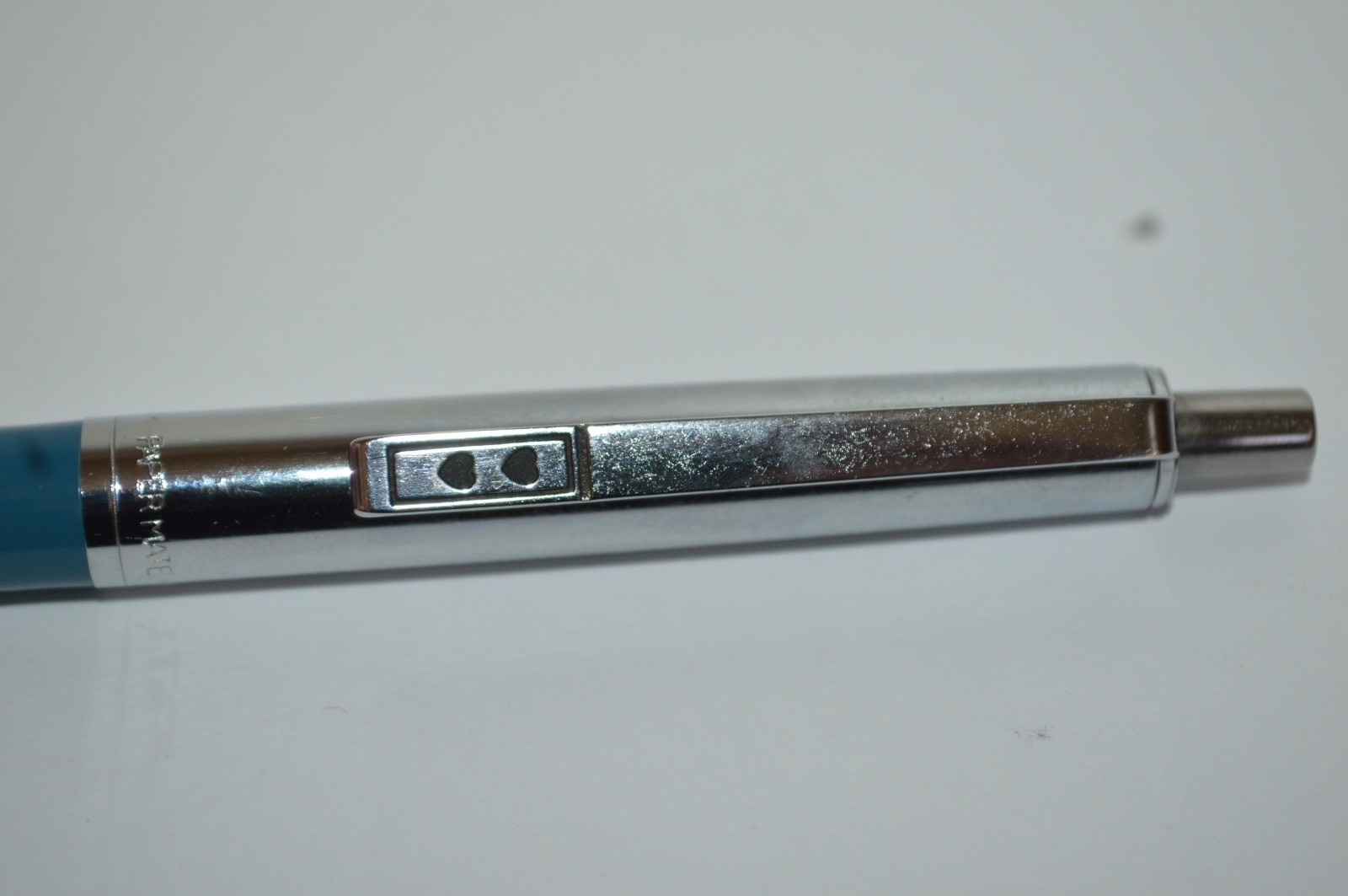 PAPER MATE Profile #2 Regular Grip Ball Pen Dark Blue Barrel Made In Mexico 1990