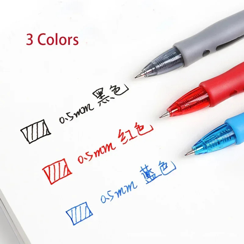 13/30pcs Retractable Gel Pens Set Black/Red/Blue Ink Ballpoint for Writing Refil