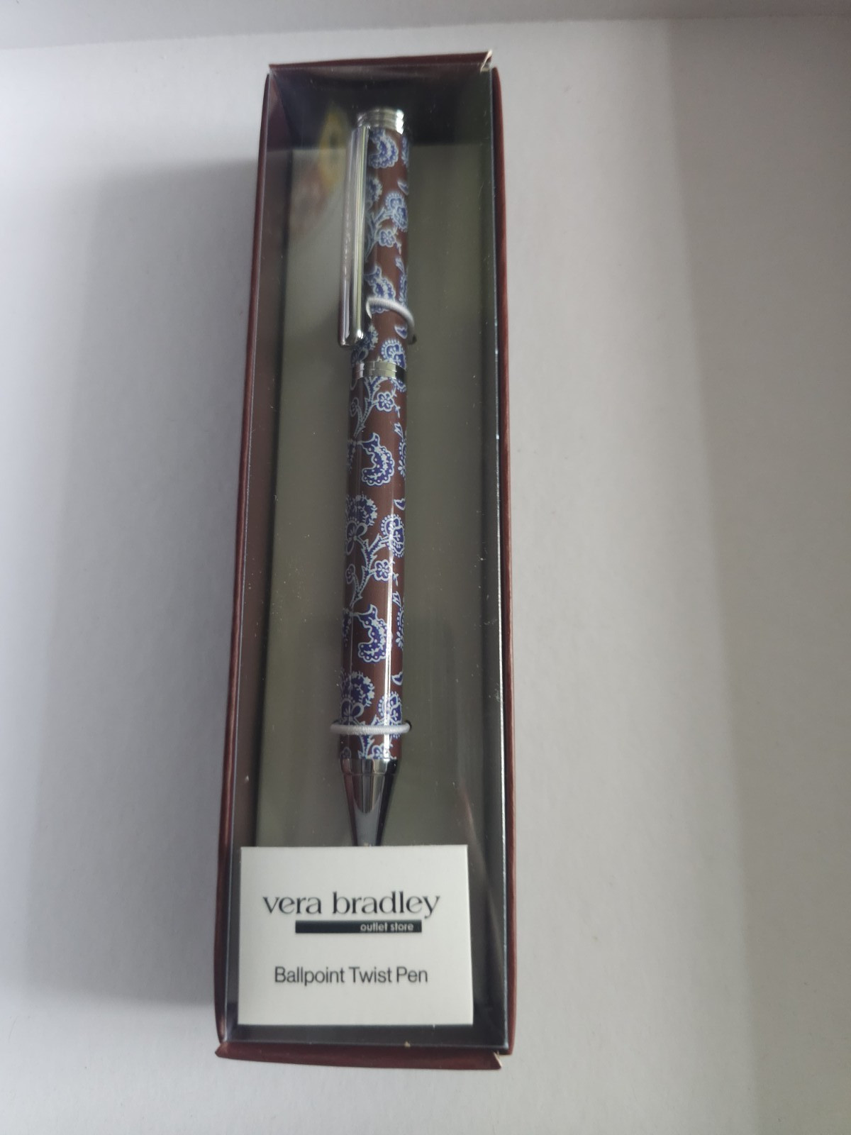 Vera Bradley COTSWOLDS Ball Point Metal barrel Twist Pen (New in Box)