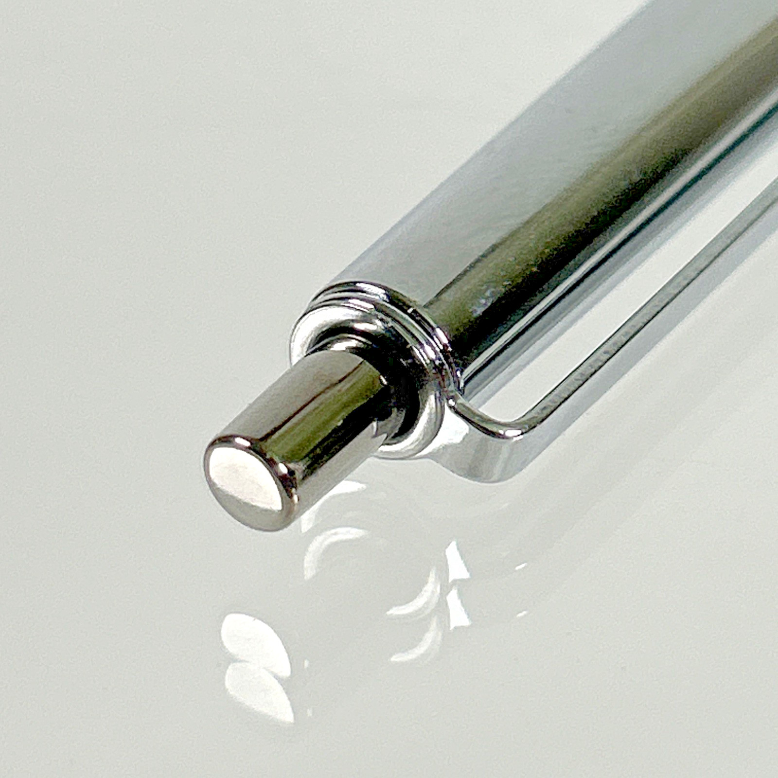 DOU-FAST Paper Mate Blue Chrome Slim Profile Double Heart Vintage Ballpoint Pen