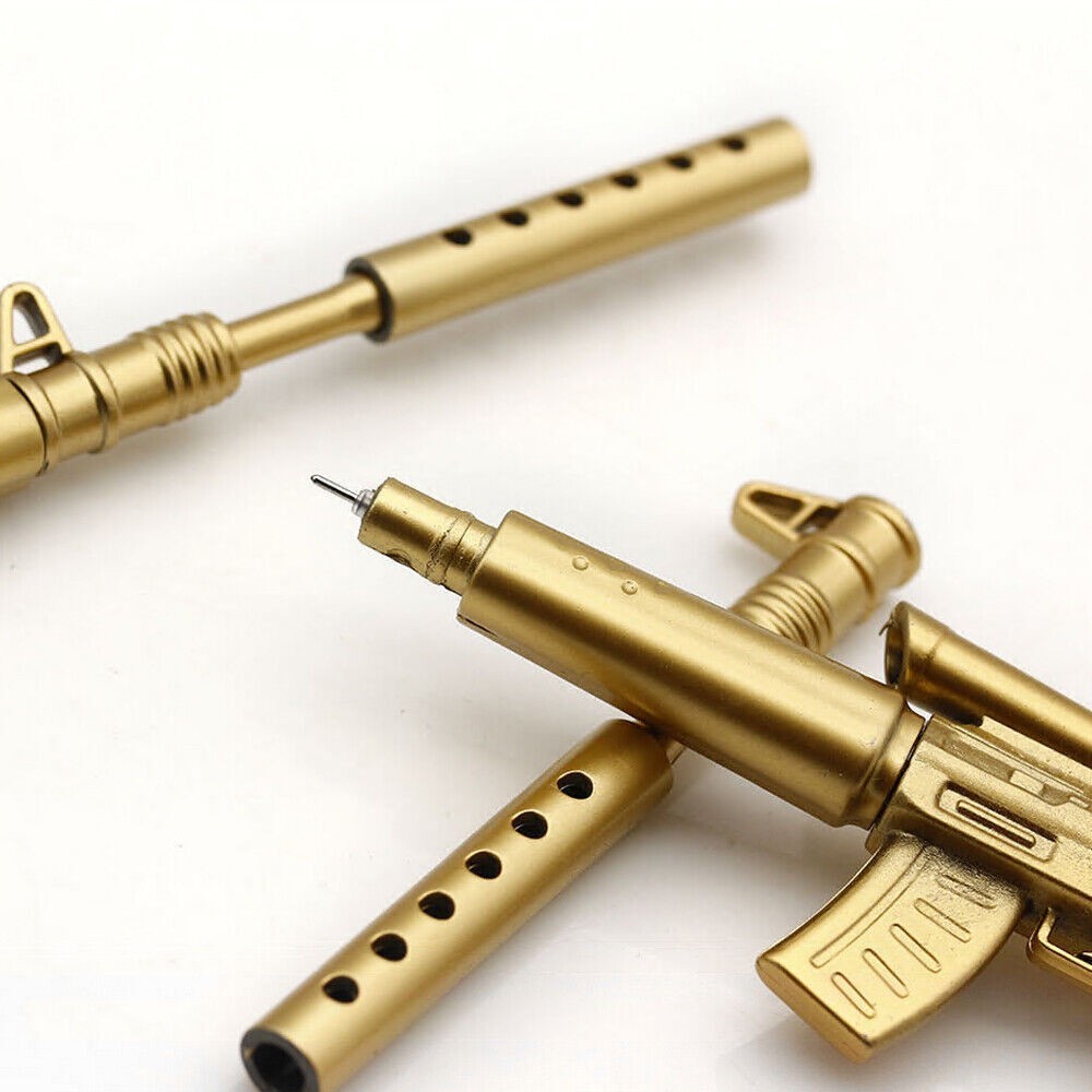 1Pc Rifle Shape Ballpoint Pen Black Ink Stationery Ball Point Novelty Pen USA~