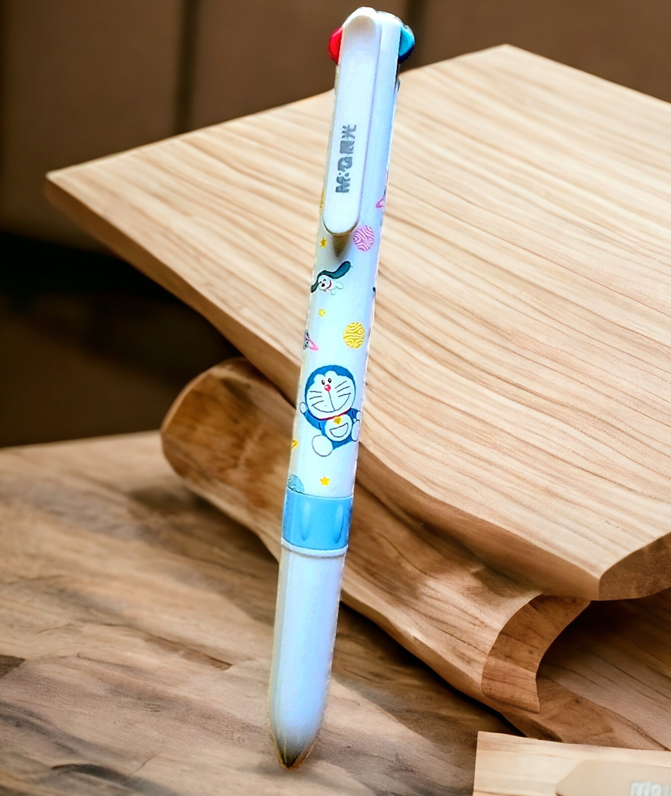 Super Kawaii 0.5mm 4 Colors Doraemon Ballpoint Pen (Green/Red/Blue/Black)