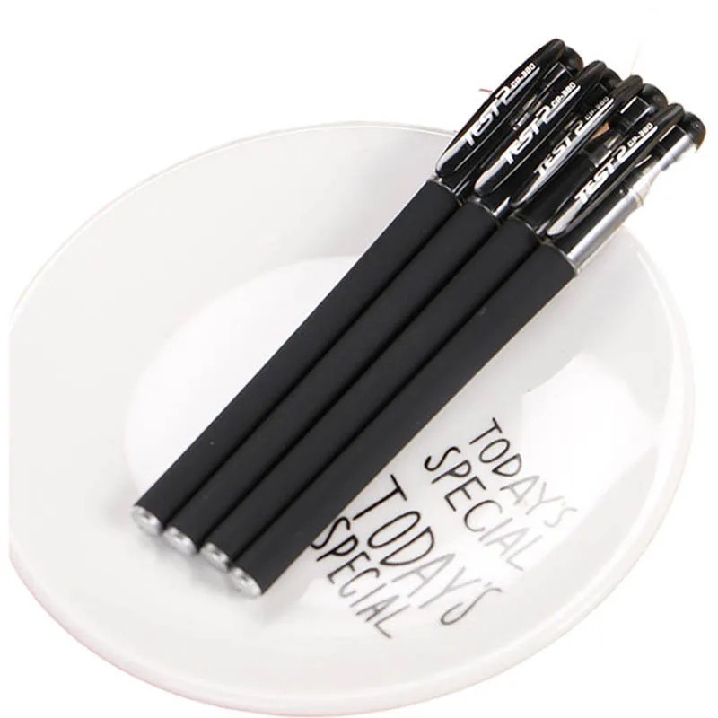 10PCS Ball Point Pens BLACK Gel Ink Pen Smooth Writing – 0.5mm Nib – Best Price