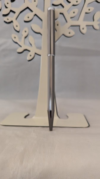 PARKER Jotter Ballpoint Pen Brushed Stainless Steel Chrome Trim Vintage