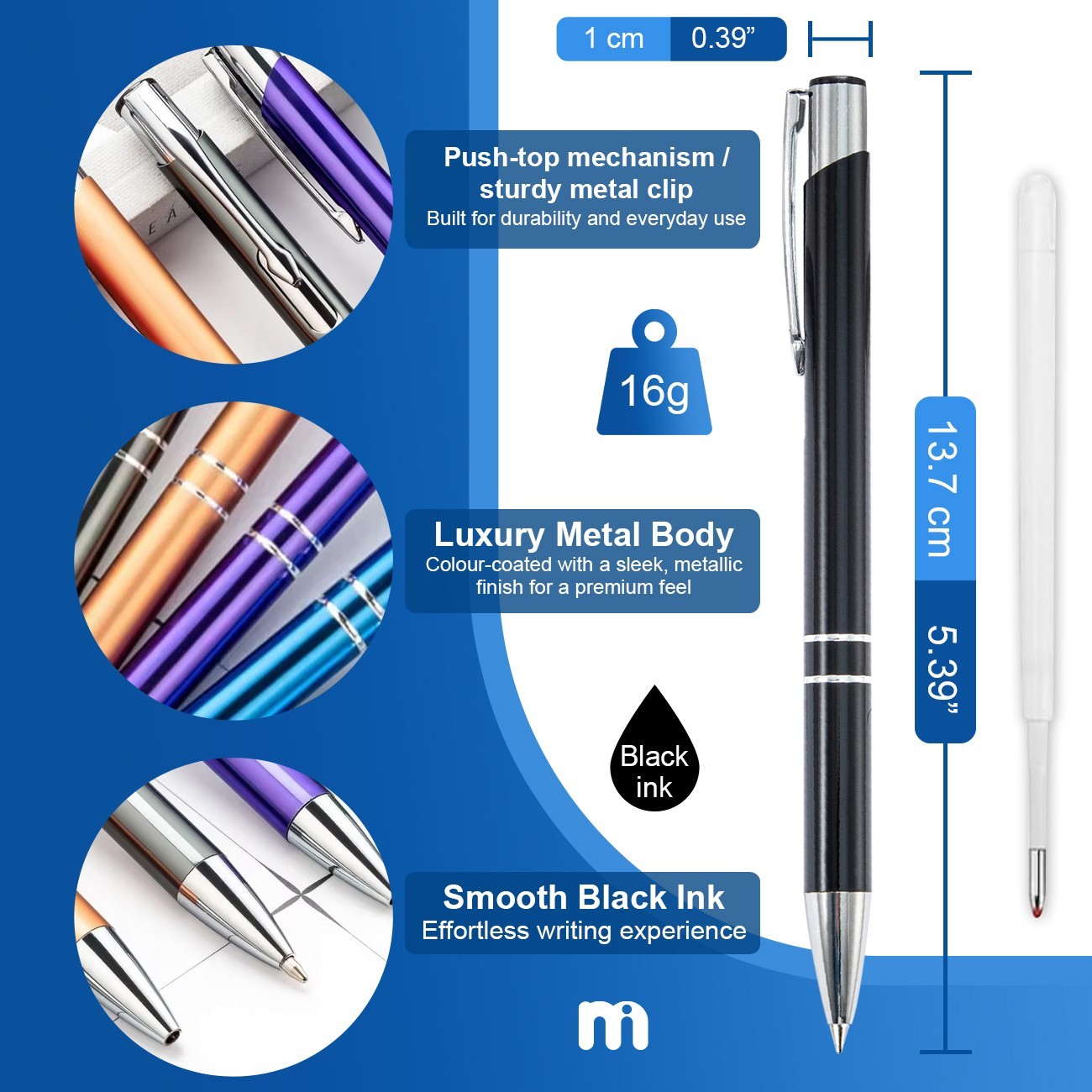 Personalised Pens 10-300 Bulk Order Metal Customised Pen Ballpoint Pen Gift