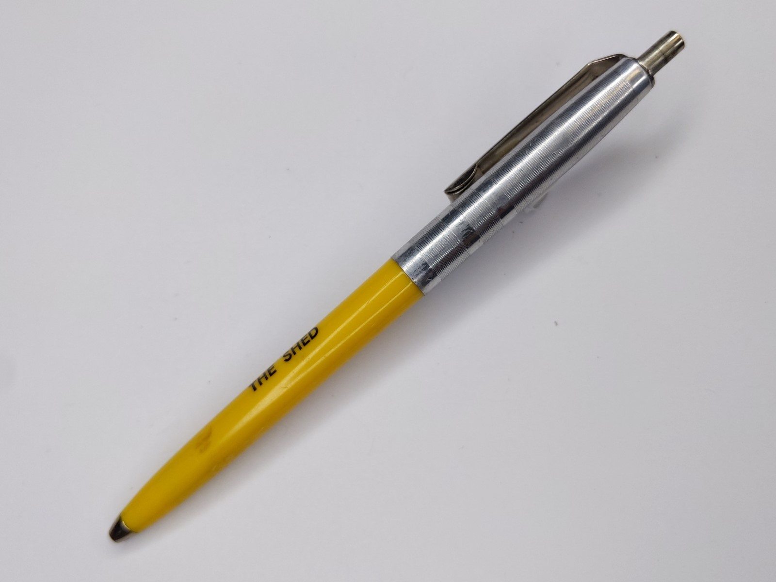 c1970s The Shed Advertising Pen Well-Dressed Slob Fashion Fun Humor Unknown G5
