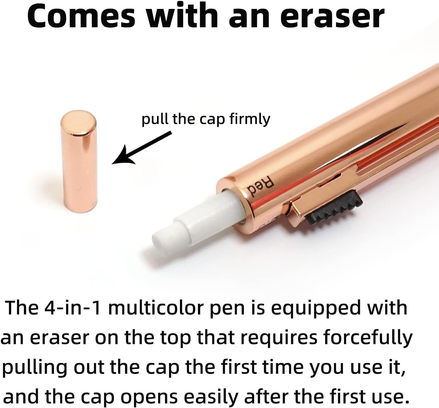 Multicolor Pen 4 in 1 Multifunction Pen with Metal Cased 0.5Mm Mechanical Pencil