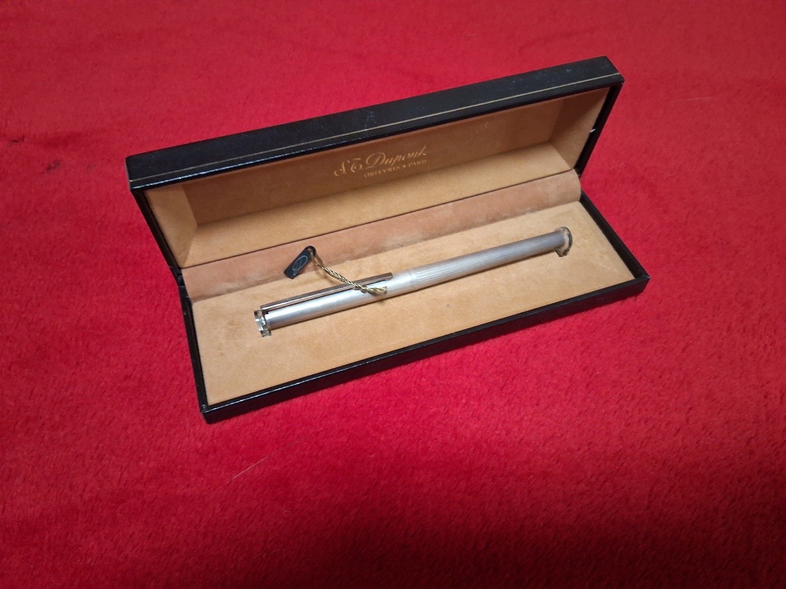 Rare Vintage S.T.Dupont Orfevres A Paris 925 Solid Silver Pen SN E9FT3A