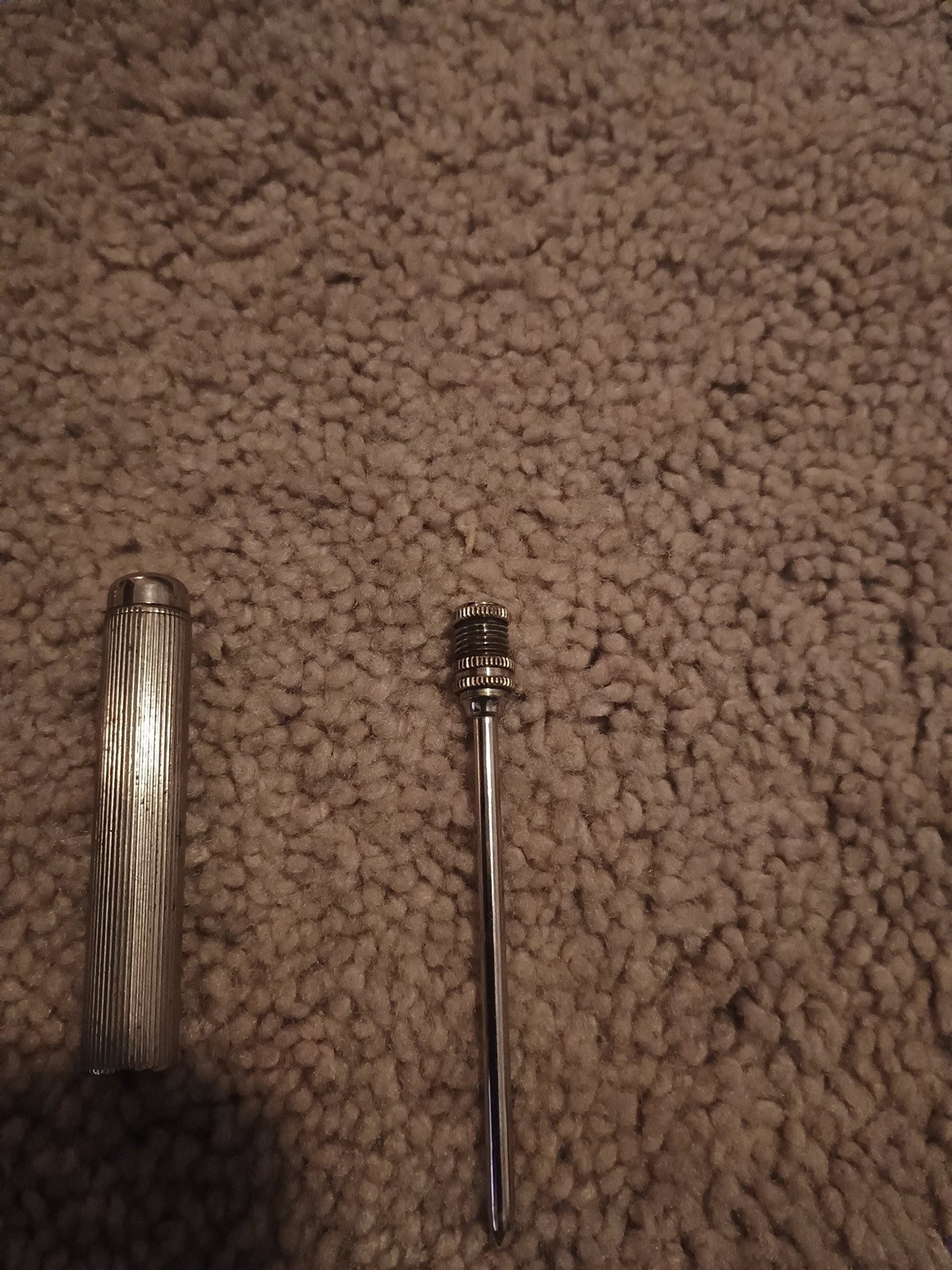 Vintage Antique Sterling Silver Ballpoint Pen Pre-owned Good Condition Parts