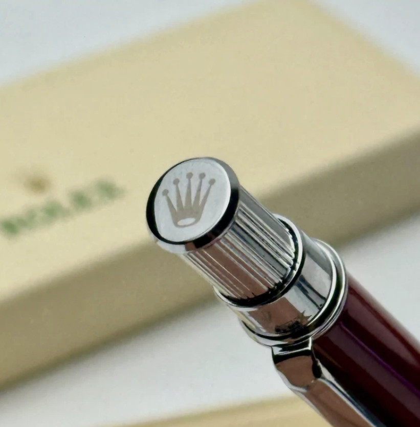 New 2025 Rolex Red Ruby Oyster – Ballpoint Pen – Full Box with Pouch VIP Gift