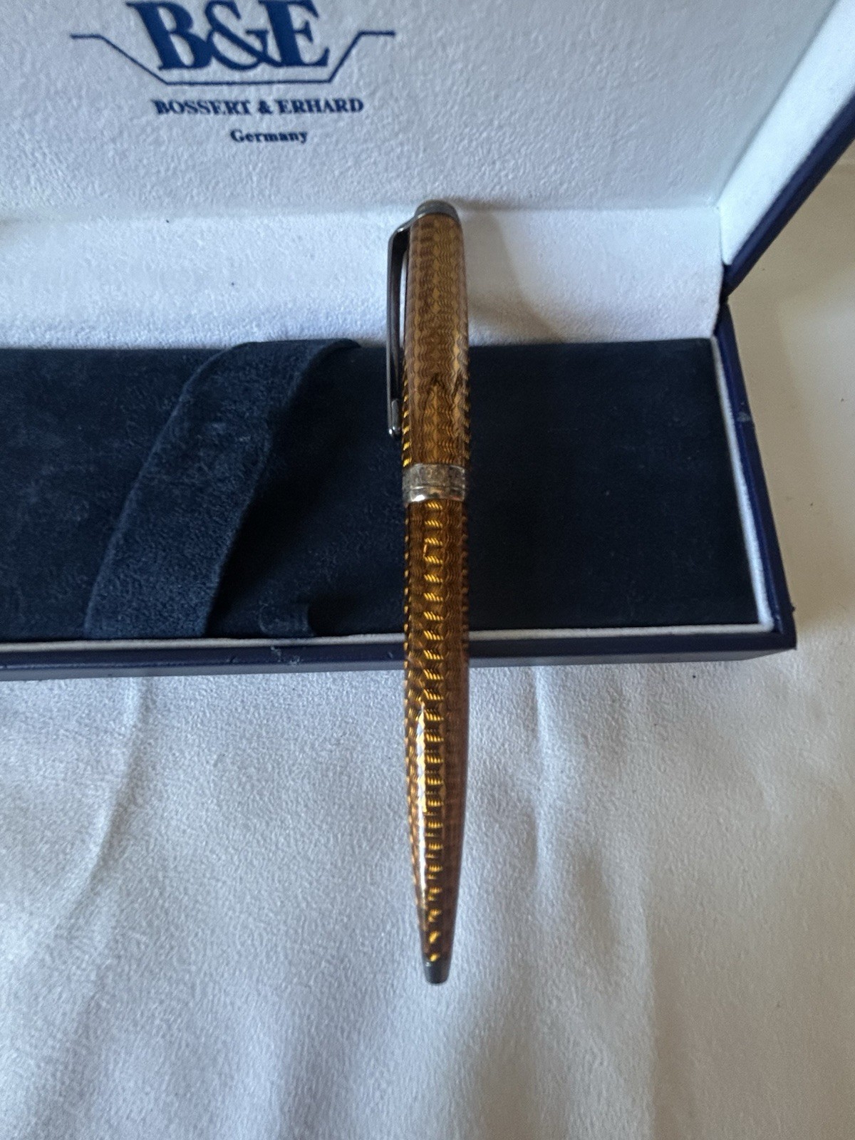 Bossert & Erhaud Sterling Pen Bronze Color New With Box Made In Germany