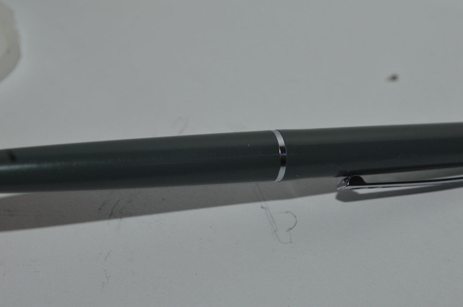 Paper Mate #355 MALIBU Ballpoint Pen Grey Color Plastic Made In USA Circa 1980’s