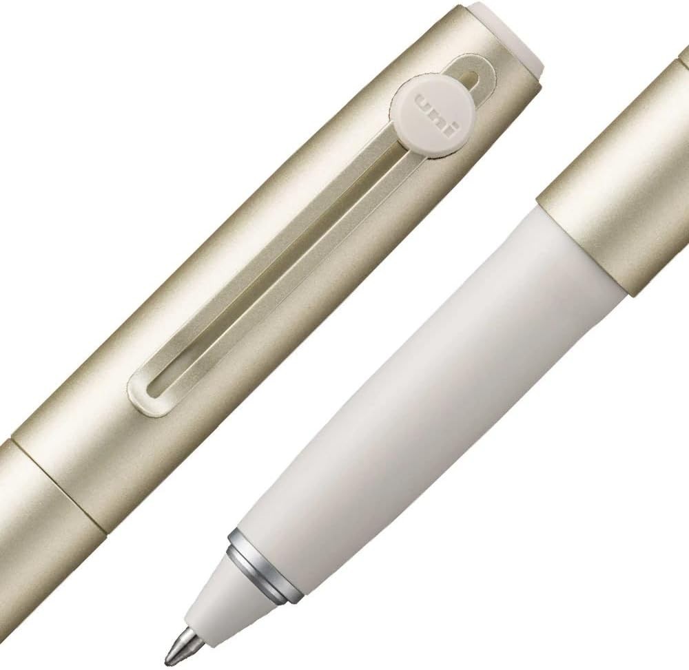 Uni-ball ZENTO Ballpoint Pen Champagne Gold 0.7mm With Free Refills (US Seller)