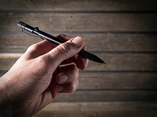 Rite In The Rain Weatherproof Bolt-Action Matte Black Metal Pen Black Ink No.