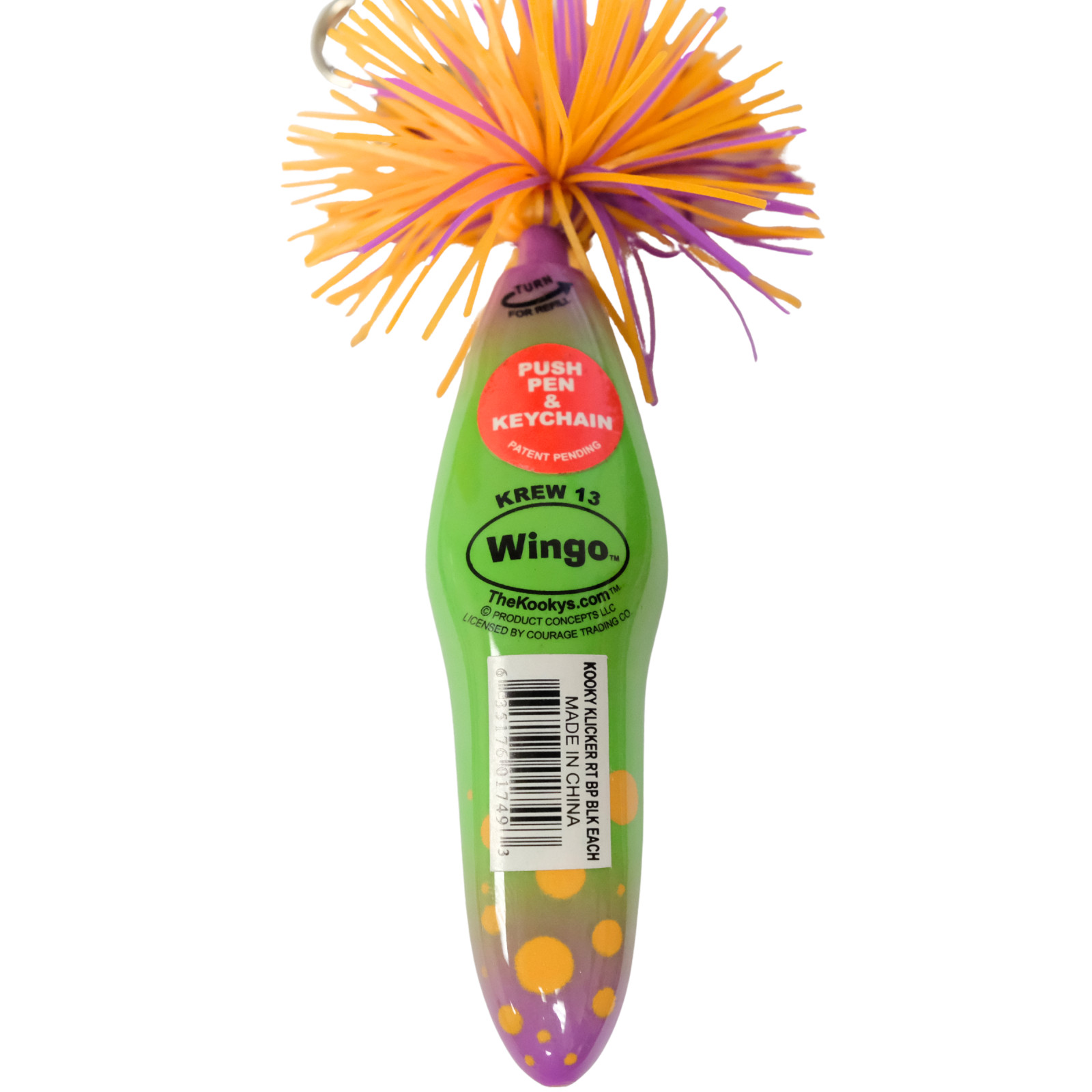 Kooky Klicker Rare Kollectible Key Chain Ball Point Pen | KREW 13 | Wingo