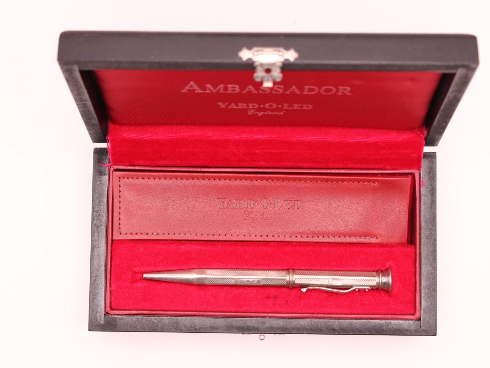 Yard – O- Led – Ambassador Ball Point Pen Sterling Silver – Inscribed