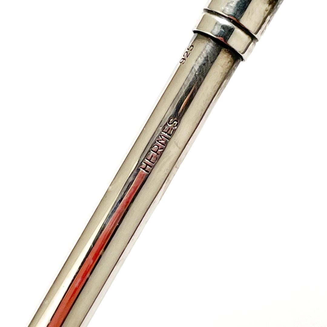 Hermes Agenda Ballpoint Pen 925 Sterling Silver Pre-Owned Luxury Writing