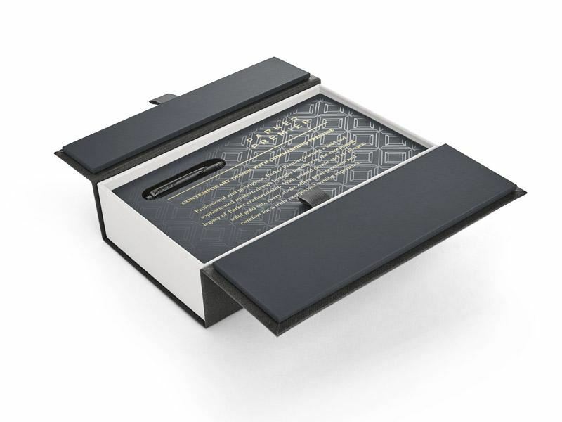 Parker Premier Deluxe Storm Grey and Gold Ballpoint Pen (1931440)