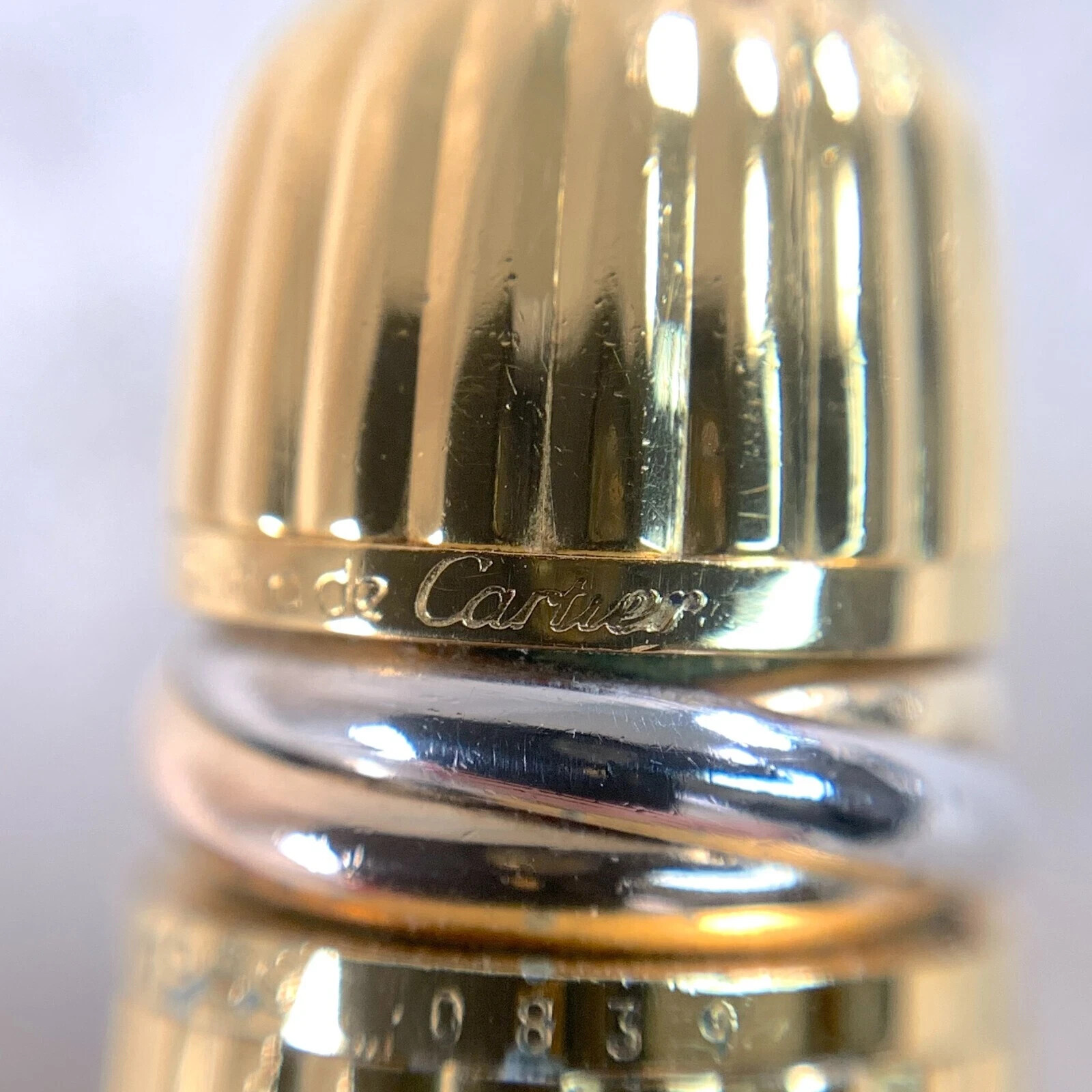 *** Pasha de Cartier / Roller ball Gold Pen Complete With Both Boxes Refill ***