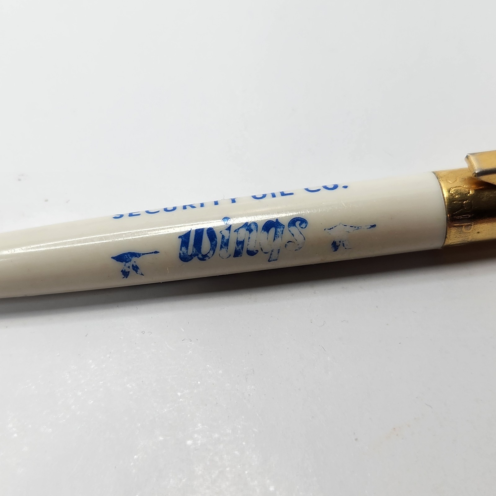 Security Oil Wings Scripto Square Click Ink Pen DOES NOT WRITE Ink is Dried Up