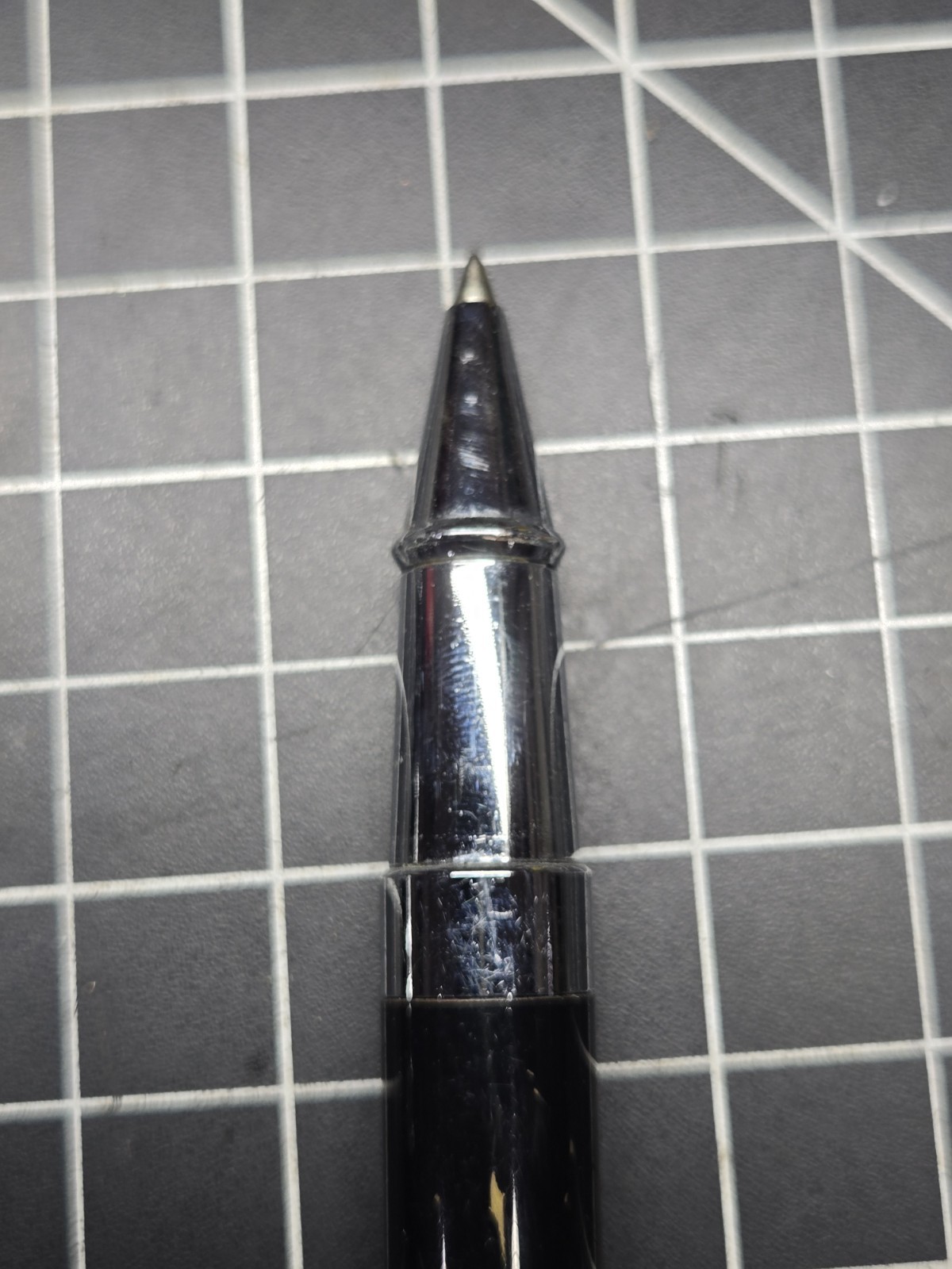 Montecristo Ballpoint Pen Built-in Twist Cigar Hole Punch Black Enamel