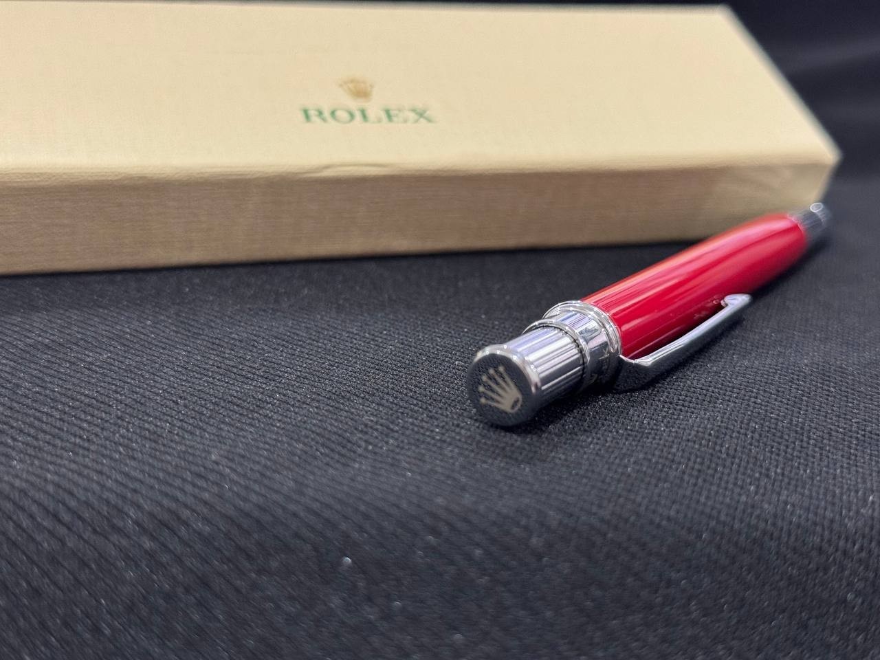 Luxury Red Ruby Ballpoint Pen 2025 Elegant Oyster Style Gift Box & Pouch