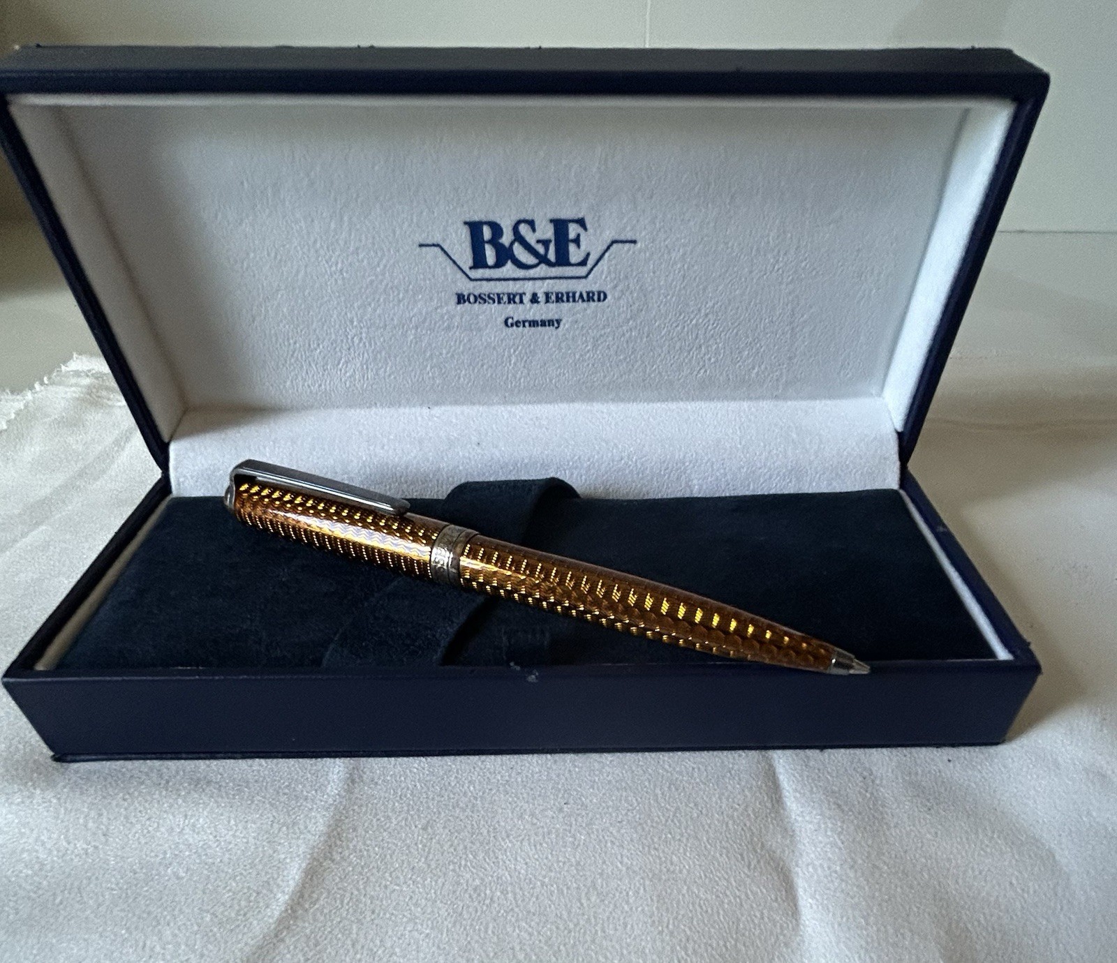 Bossert & Erhaud Sterling Pen Bronze Color New With Box Made In Germany