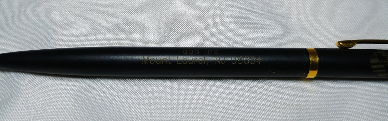 VTG – Myron Gold Trim Ballpoint Pen w/QAD Software Development Logo – SHIPS FREE