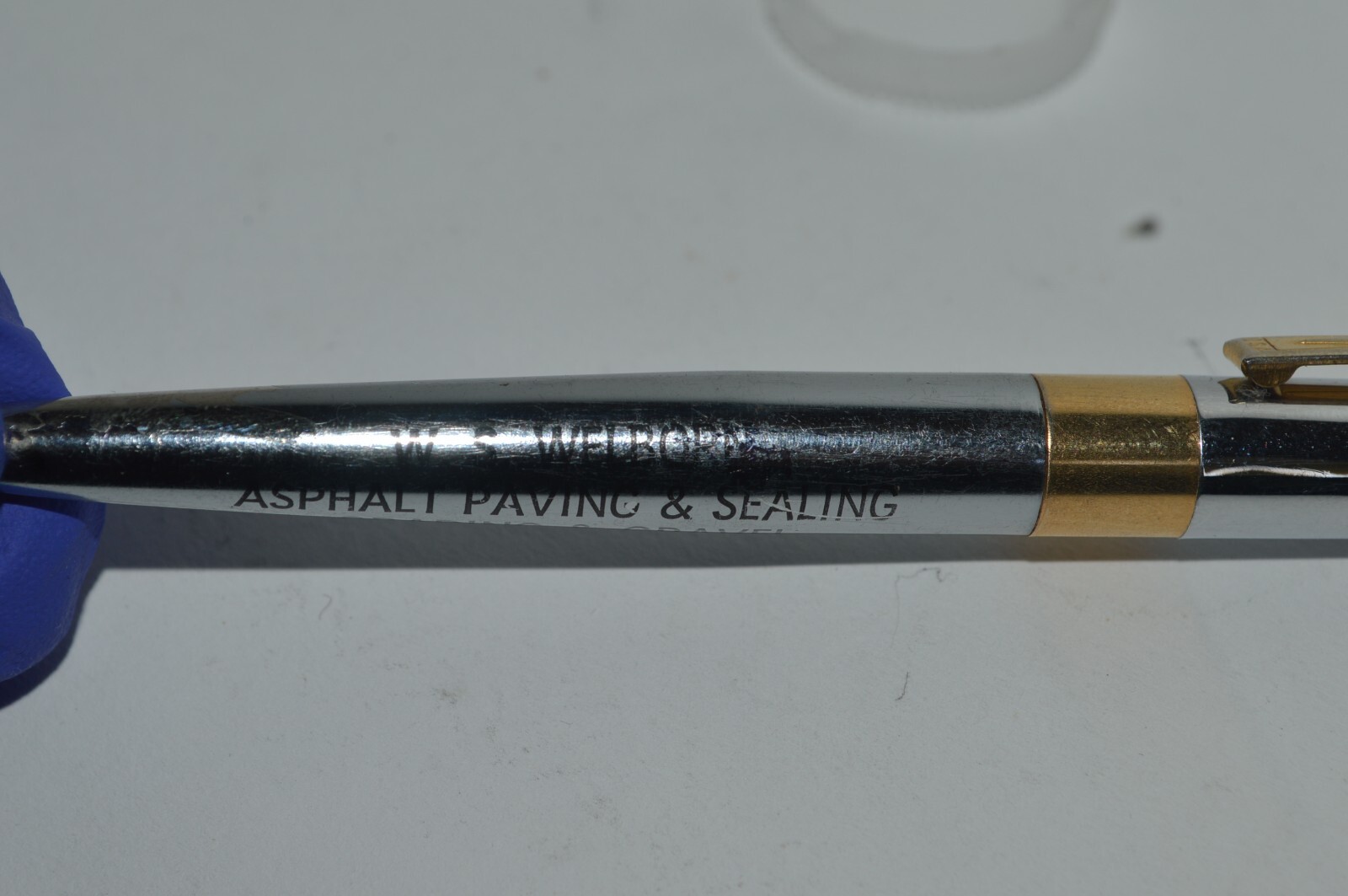 UNIPECO 2 Color Ink Ballpoint Pen W.S. Welborn Promo All Metal Body Tested Works