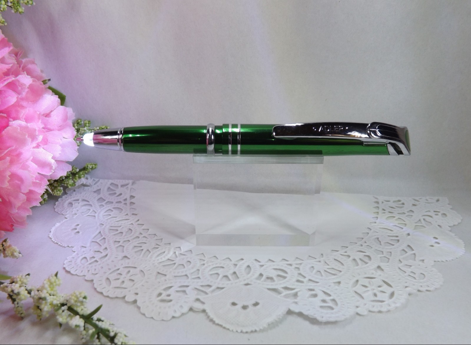 3 in 1 Medina Lighted Tip Green Stylus LED Flashlight Adler Pen (HIGH QUALITY)