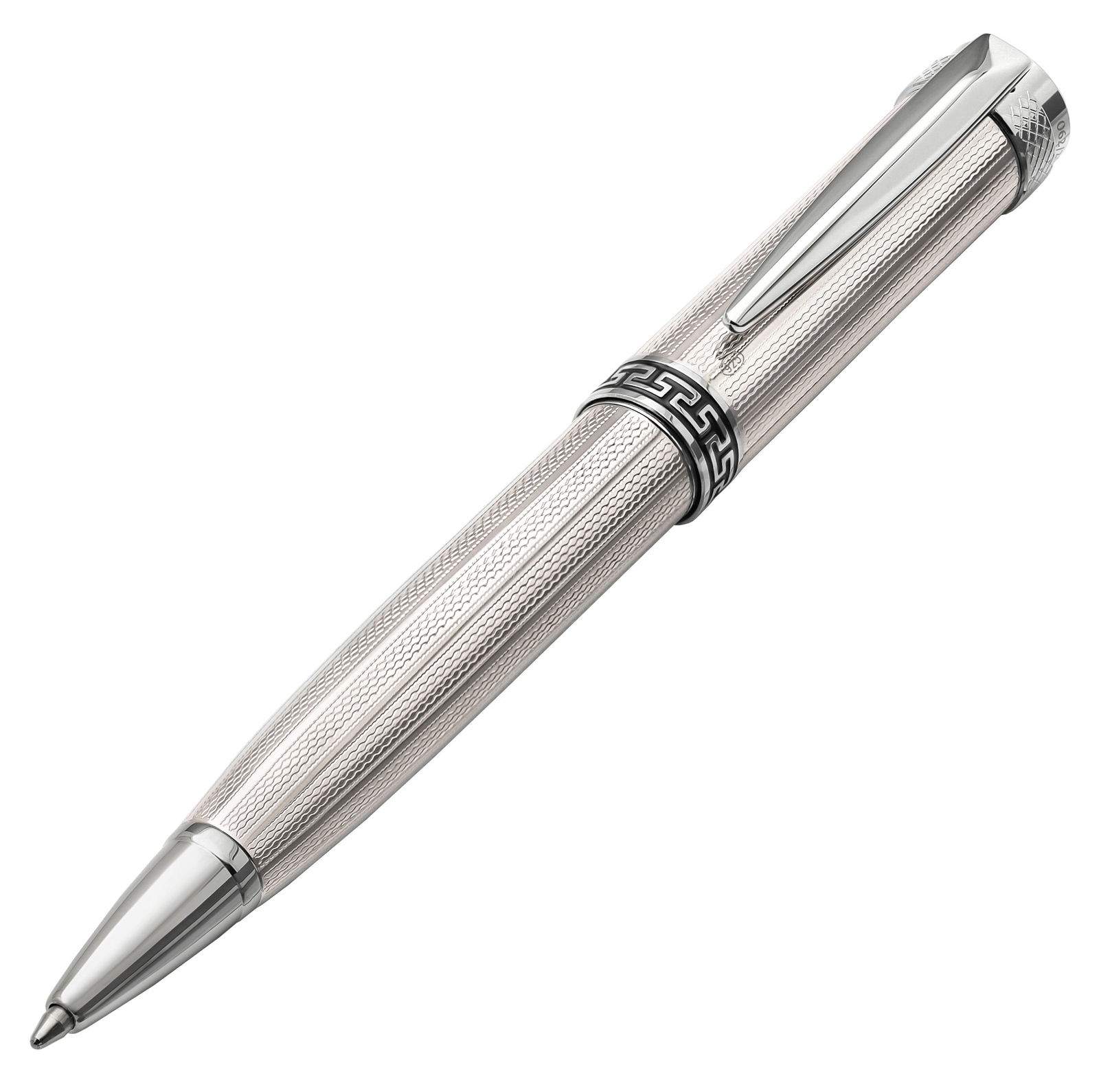 Xezo Incognito 925 Sterling Silver Ballpoint Pen, Med Tip, .999 Platinum Plated