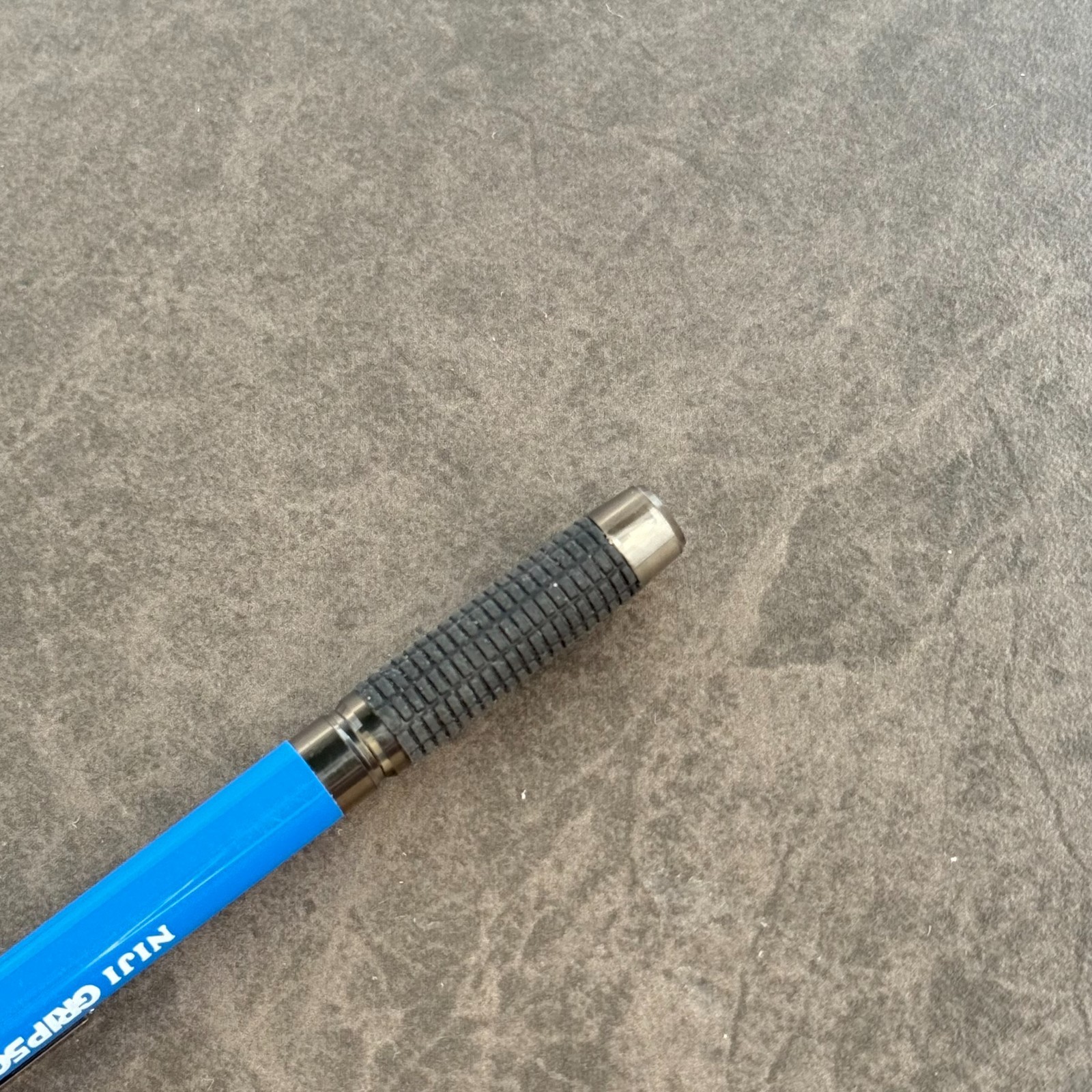 Niji Grip 500 Ballpoint Pen Blue w/ Black Ink, Japanese Stationery, NEEDS REFILL