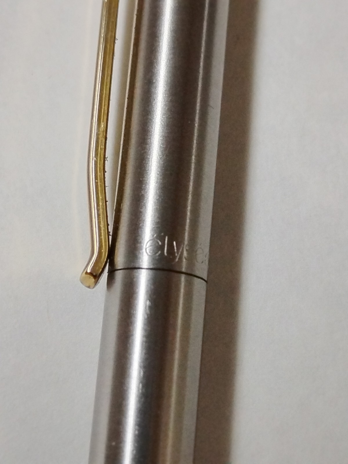 Vintage Elysee Ballpoint Pen Silver-Nestle Logo Made in Germany #85