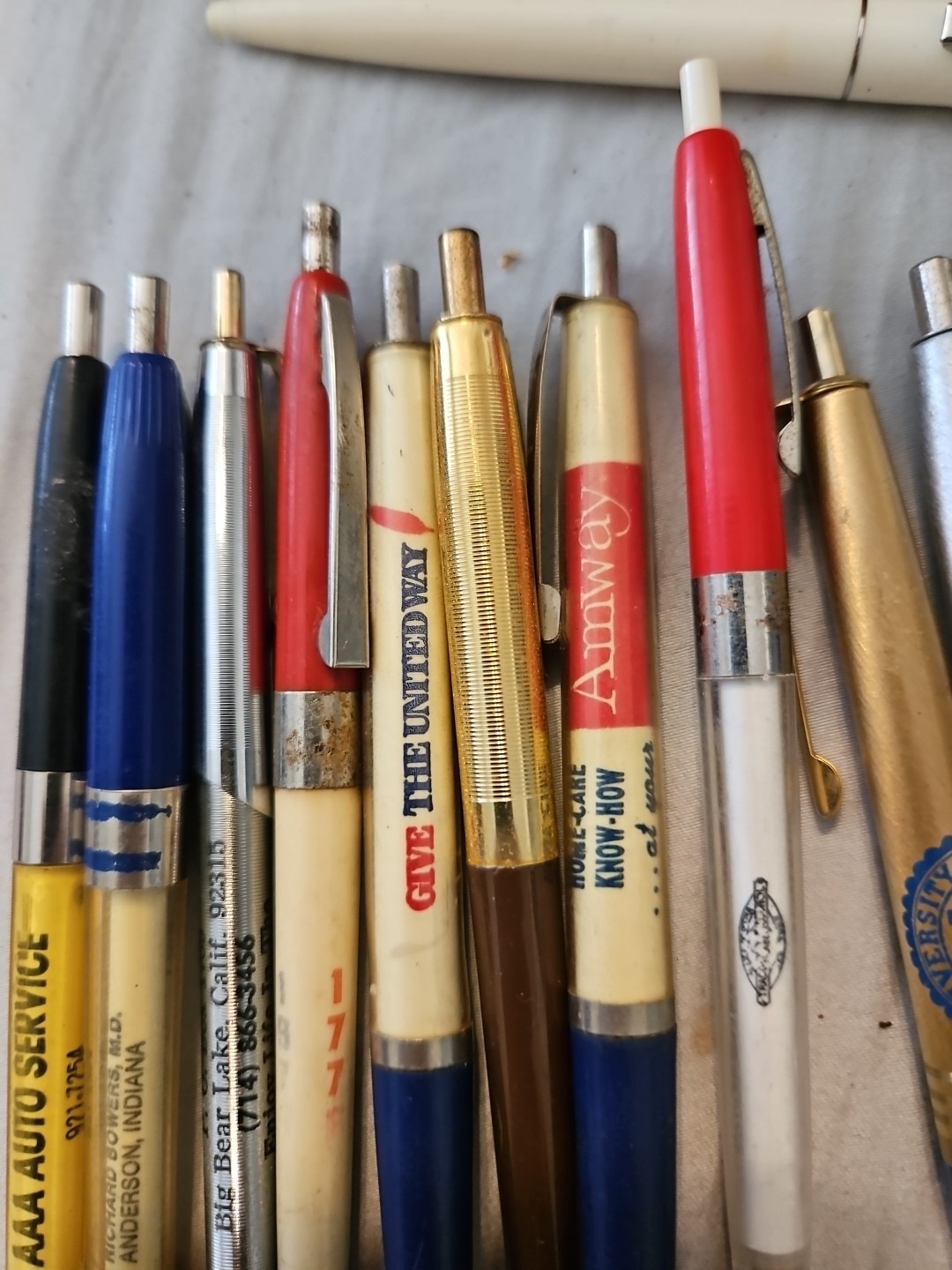 Lot of 15 Vintage Advertising Ballpoint Pens Branded Coors Rare+ Bic Clic