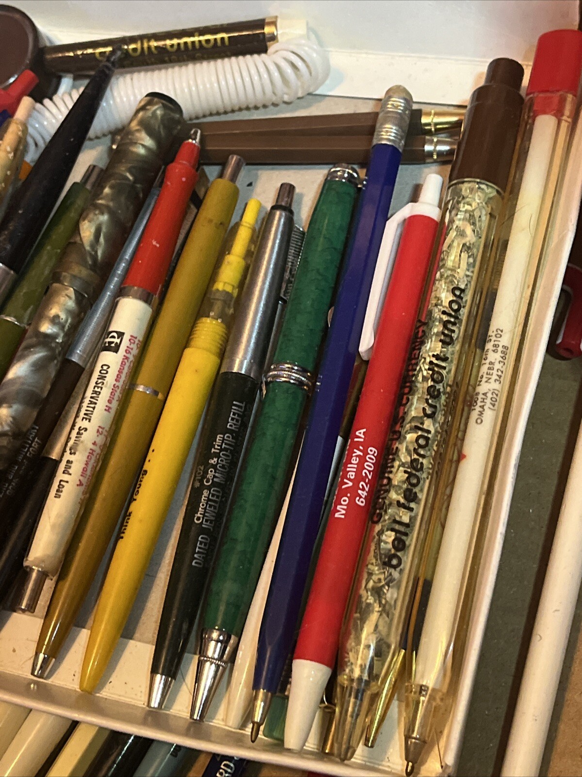 VTG Midwest Advertising Pens Fountain Pens Mechanical Pencils Lot Of 80 Dry Ink