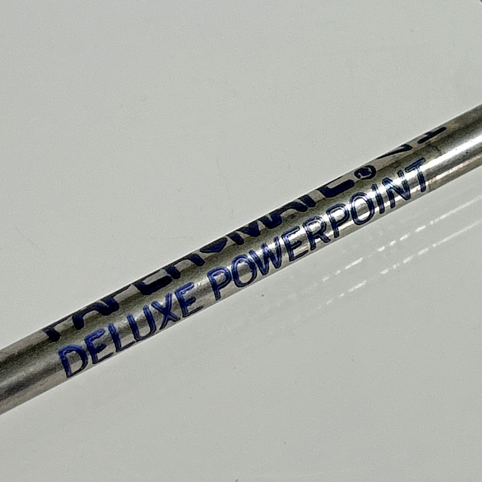 DOU-FAST Paper Mate Blue Chrome Slim Profile Double Heart Vintage Ballpoint Pen