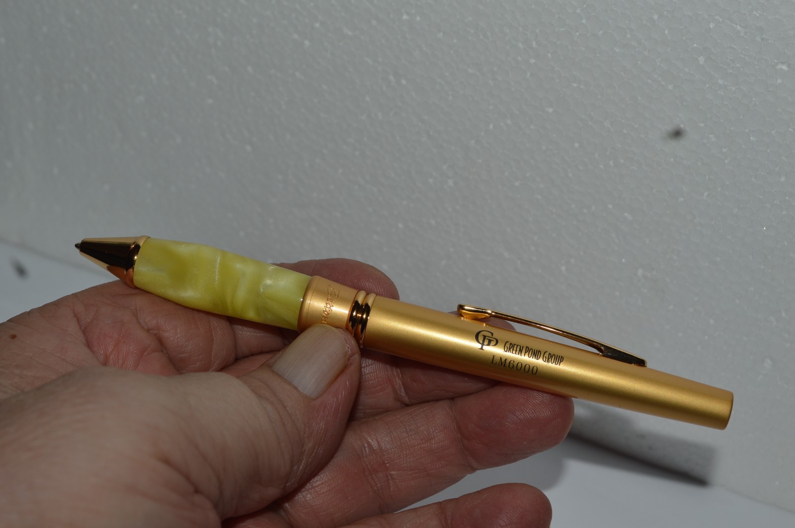 BETTONI LM6000 Ballpoint Gel Pen Green Pond Group Salesman’s Sample New Old SToc
