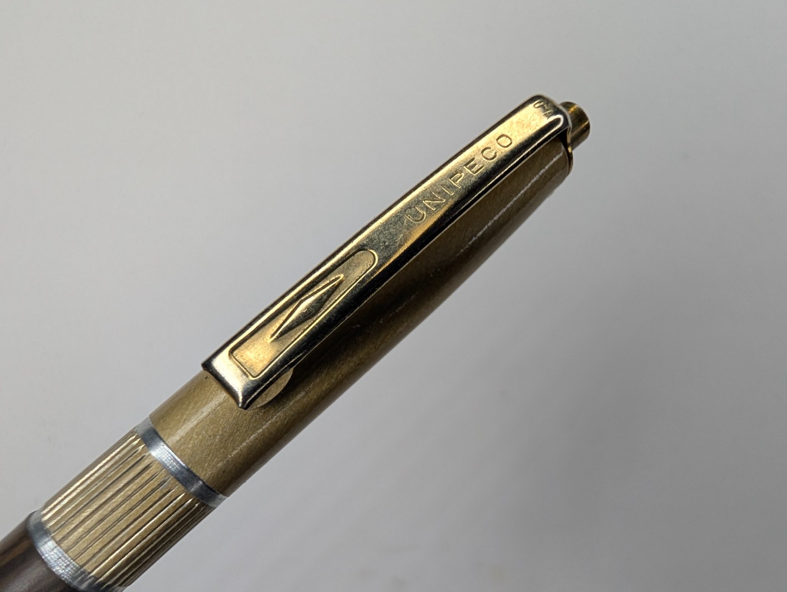 c1970s Waterloo IA MACHINE TOOL CORP Wood Grain Advertising Pen Industrial Gears